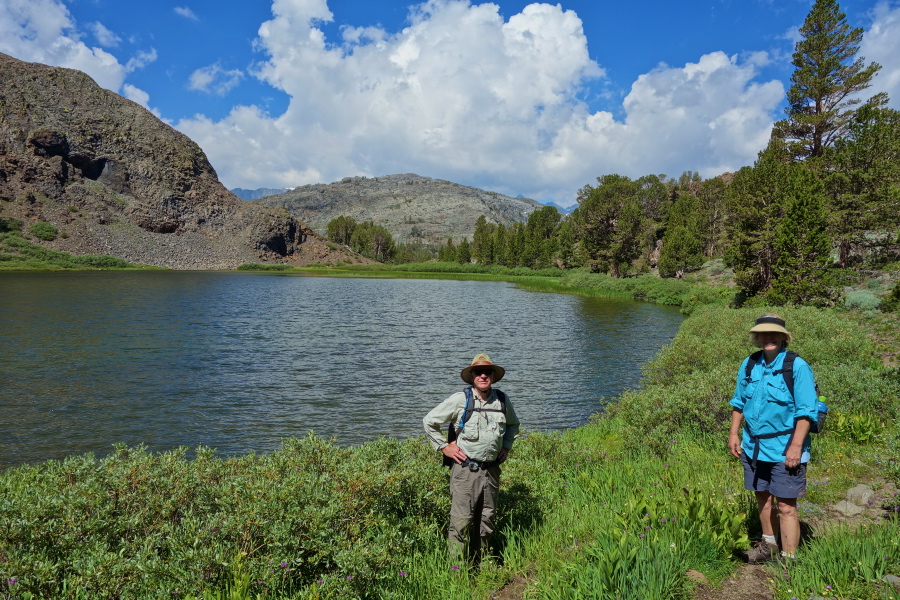 Brian and Nancy at one of the Clark Lakes
