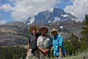 Bill, Brian, and Nancy before Ritter and Banner