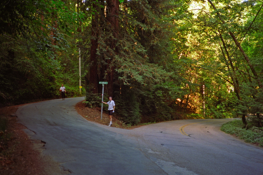 Bill and Chris at Mountain Charlie Rd. and Glenwood Hwy.