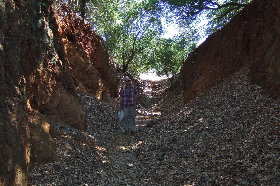 David in the collapsed Catherine Tunnel