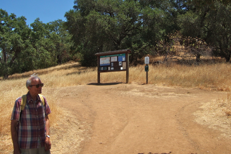 David at the start of the hike