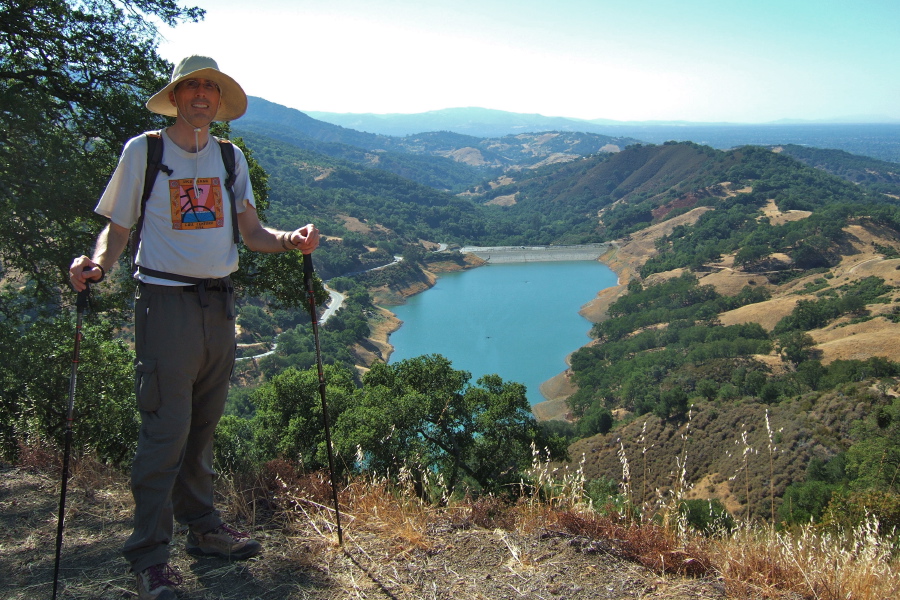 Bill on Mine Hill Trail above Guadalupe Reservoir