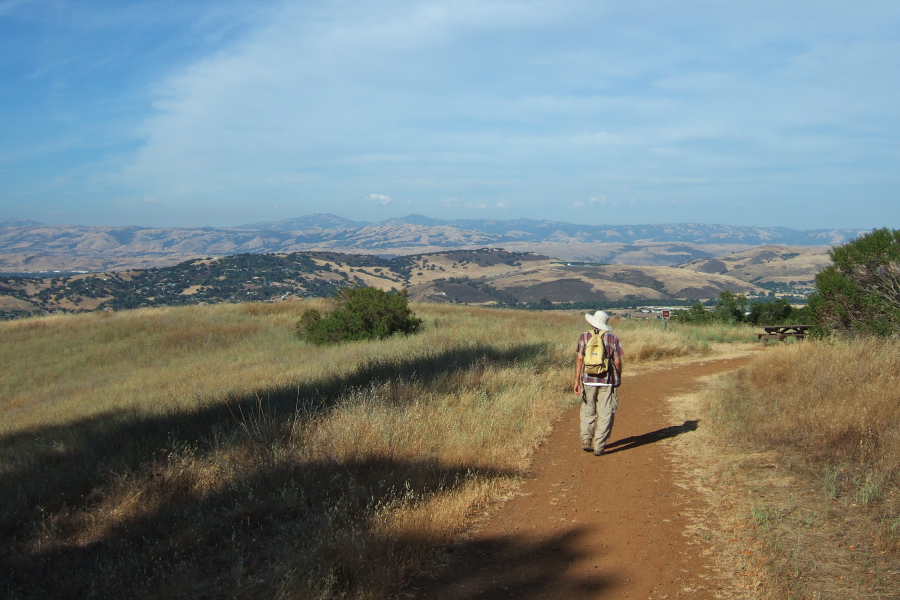 David on the Randol Trail approaching Prospect Trail