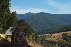Loma Prieta from Bull Run picnic bench