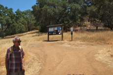 David at the start of the hike