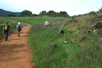 Gino and Frank climb the Senador Mine Trail.