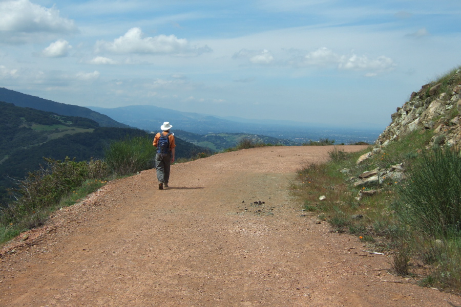 Frank presses on down the Castillero Trail.