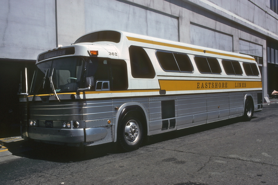 Amtrak charter bus to Oakland, waiting at the SF Transbay Terminal