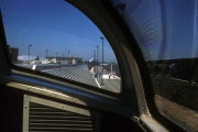 Stopping in Richmond to pick up passengers.