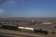 Import cars await distribution in Benicia