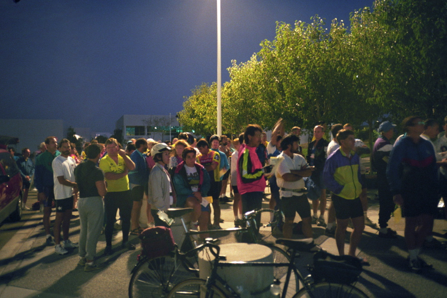 Waiting in line to check-in at the Irvine Transportation Center