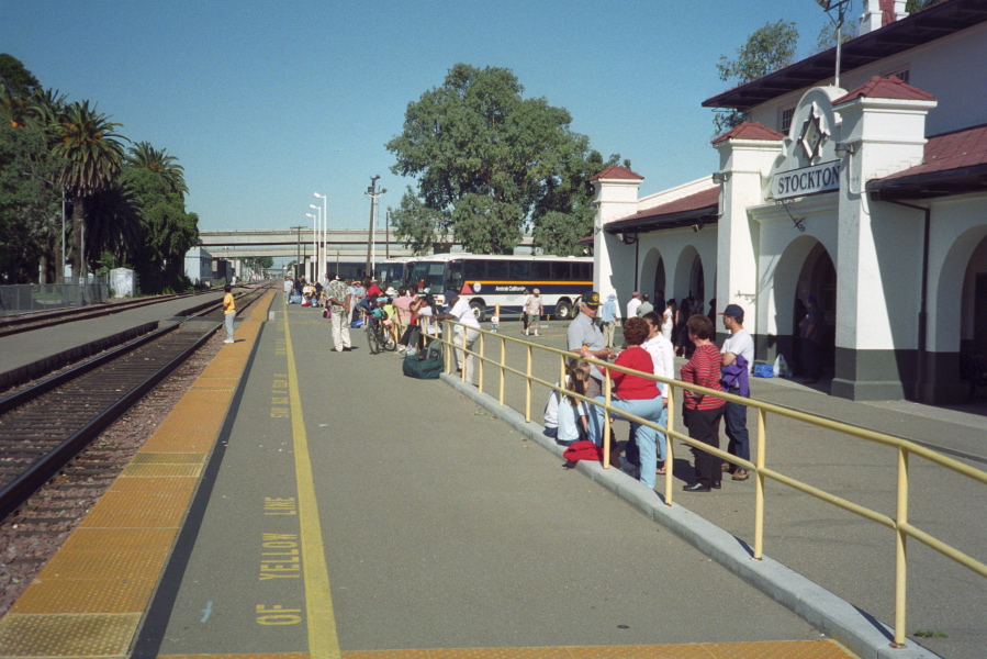 Waiting for the San Joaquin in Stockton