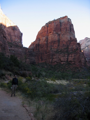Bill in front of Angel's Landing.