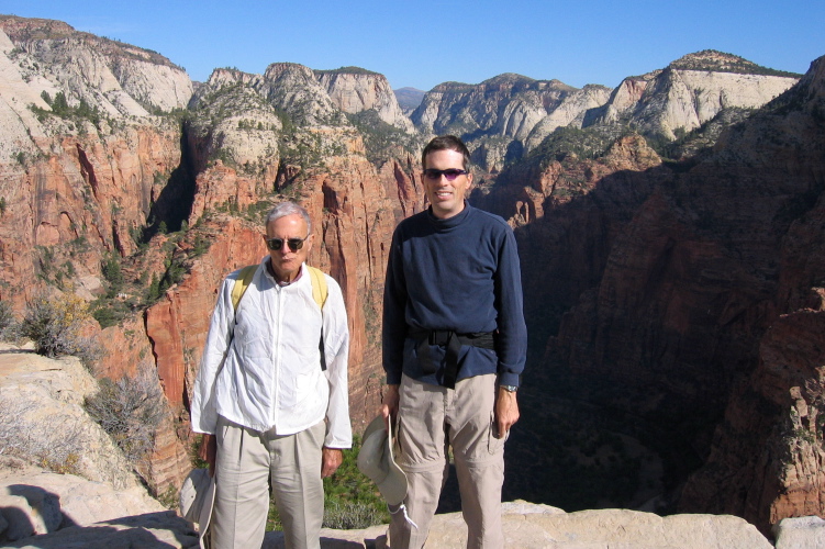David and Bill on Angel's Landing (1).