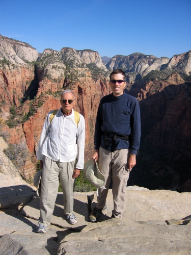 David and Bill on Angel's Landing (3).