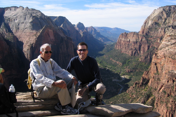 David and Bill on Angel's Landing (4).