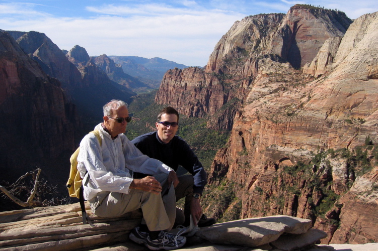 David and Bill on Angel's Landing (5).
