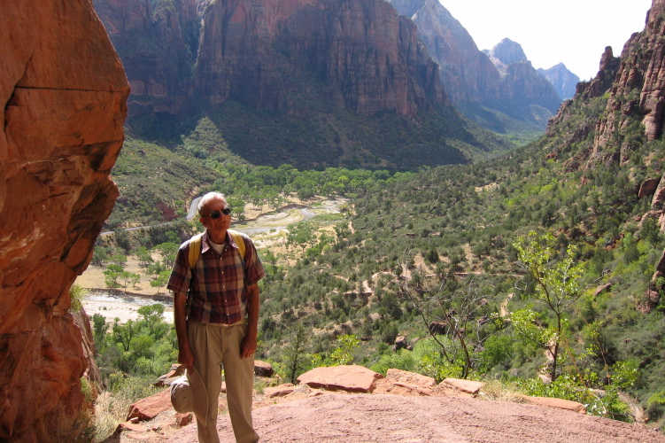 Zion Canyon in the late morning light.