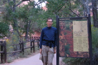 Bill at the Grotto Trailhead.