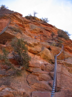 Final section of trail to the top.