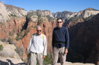 David and Bill on Angel's Landing (2).