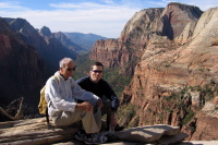 David and Bill on Angel's Landing (5).