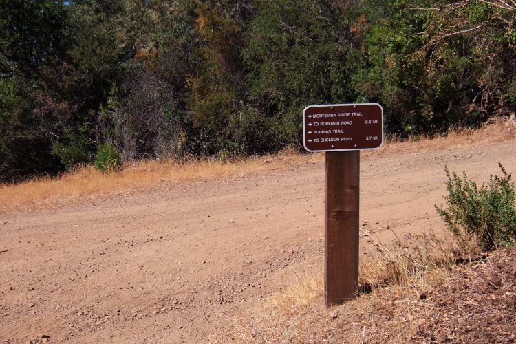 Montevina Ridge Trail and Aquinas Trail.