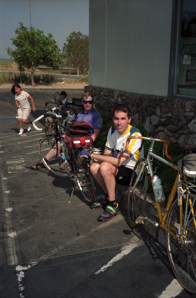Chris and Bill stop at a convenience store in Corona.