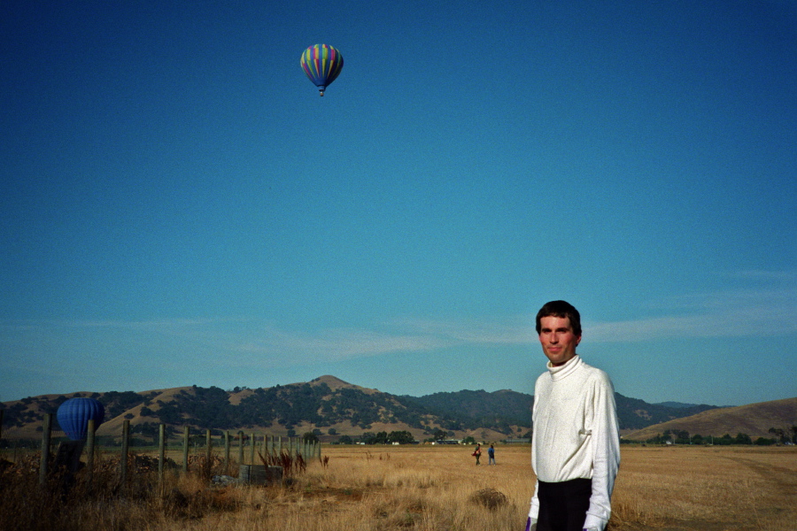 Early morning balloon flight in the Santa Clara Valley.