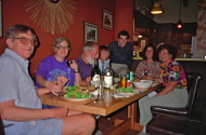 Dinner on the last night.