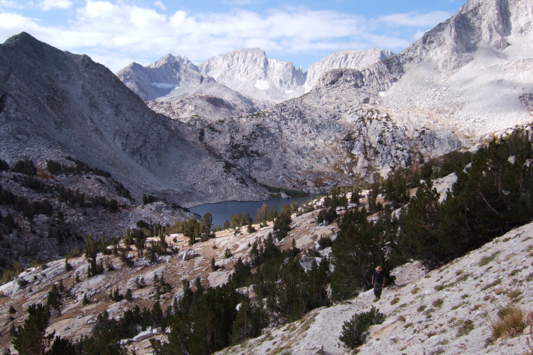 Ron Bobb climbs the Mono Pass Trail.