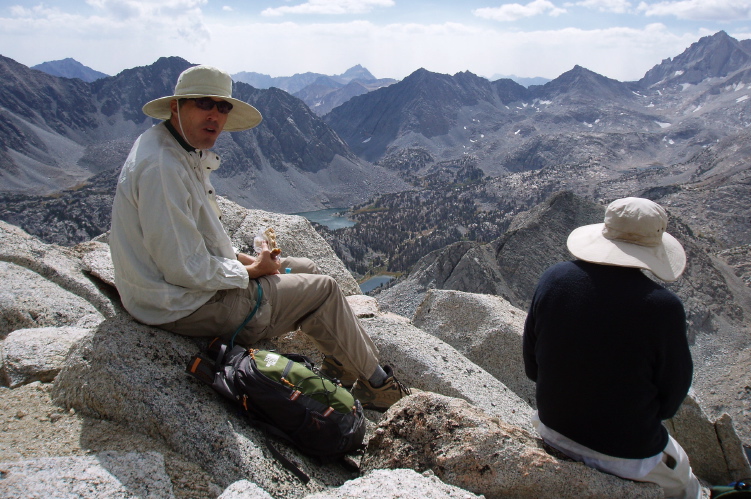 Bill and David on shoulder of Mt. Starr.