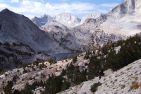 Ron Bobb climbs the Mono Pass Trail.