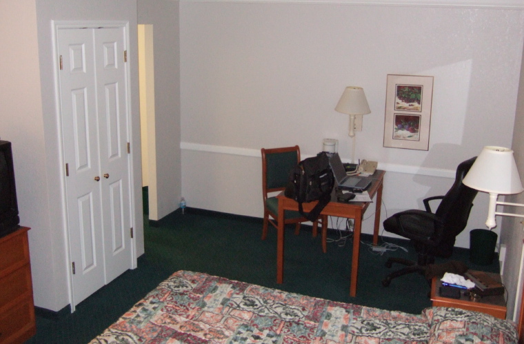 Office area at the La Quinta Inn, Midland, TX.