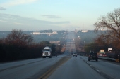 Heading west on US-290 west of Austin.