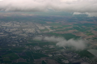 Storm approaching over a very wet Los Banos