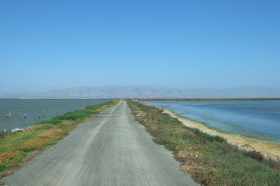 The Bay Trail at its most isolated behind Moffett Field