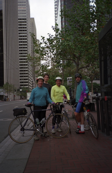Group photo on Market Street, San Francisco.