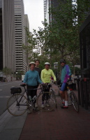 Group photo on Market Street, San Francisco.