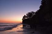 Capitola Cliffs at sunset.