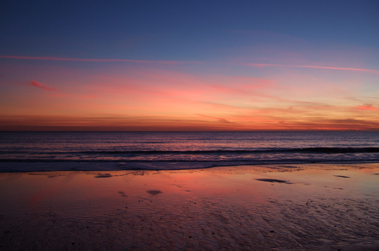 Sunset from Seacliff State Beach.