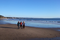 Beach walk near New Brighton State Beach.