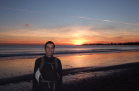 Bill and the sunset.