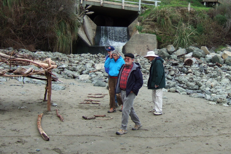 The outflow of Porter Creek