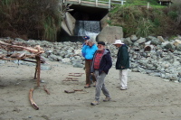 The outflow of Porter Creek
