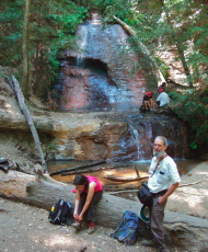 Our lunch stop in front of Golden Cascade