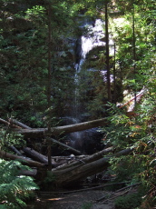 Silver Falls from below