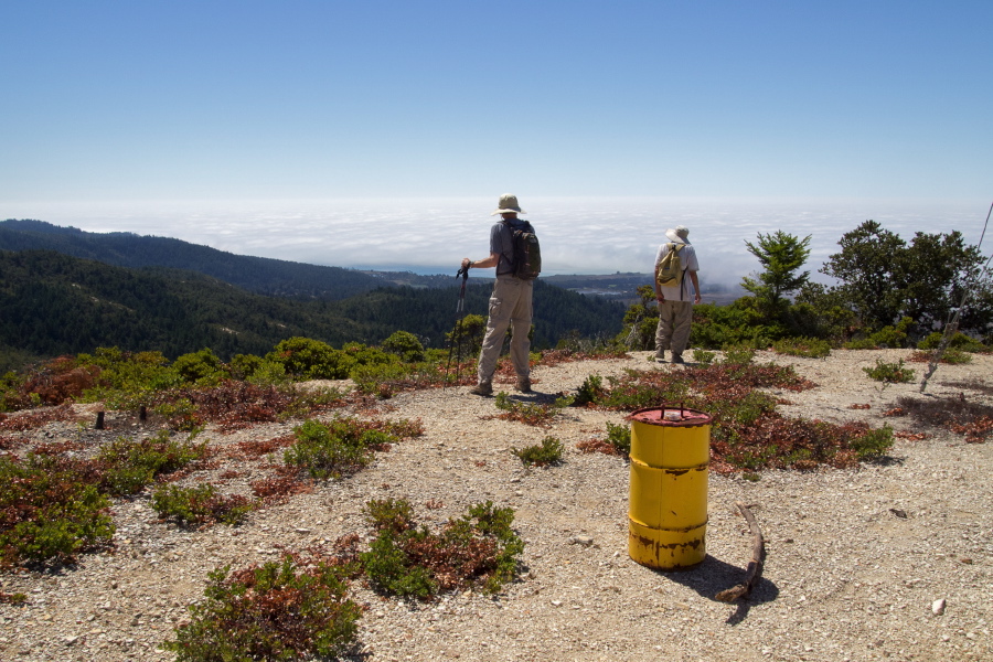 Bill and David on Chalk Mountain, west summit