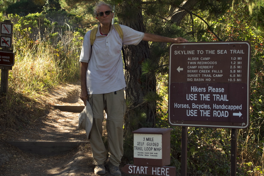 David at the Skyline-to-the-Sea trailhead
