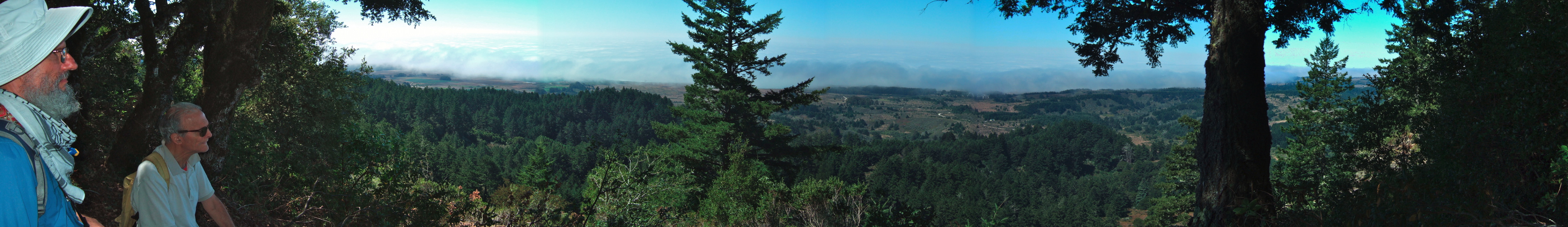 Frank and David enjoy the view from the upper vista point.